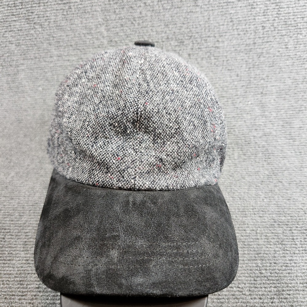 Vintage Magee Tweed‎ Hat Adult Large Wool Suede Leather Cap Lined Italy Made